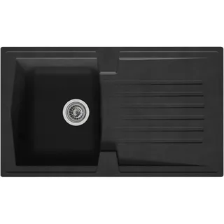 Boston 86 x 50 cm schwarz + Handbetätigung