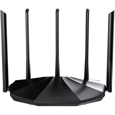 Tenda RX2 Pro WiFi 6 WLAN Router (AX1500 Dualband 5GHz:1201Mbps+2,4 GHz:300Mbps) Gigabit-LAN/WAN-Port, Kindersicherung, WPA3, IPv6, OFDMA, Beamforming, Schwarz