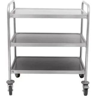 Skyrainbow Servierwagen Aus Edelstahl - 3 Ebenen - 1200 X 600 X 940 Mm
