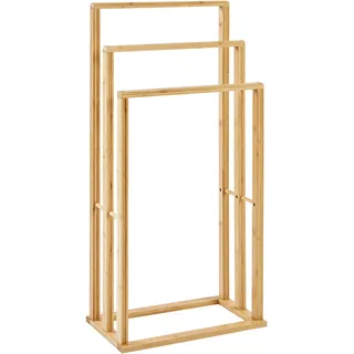 Beliani Handtuchständer Hellbraun