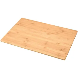 Xcase Holzbrett: Bambus-Schneidebrett für Camping-Aufbewahrungsbox AB-110, 50 x 36 cm (Holzschneidebrett, Schneidebrett Holz XXL, Picknick)
