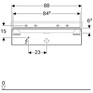 Geberit Xeno2 Waschtischunterschrank 1 Schublade,