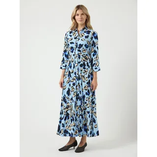 Y.A.S Hemdblusenkleid Shirtkleid Blau XXL