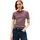 Damen T-Shirt Kurzarm Slim Cody Rundhalsausschnitt Mehrfarbig Deep Burgundy/Ecru STP XS