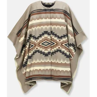 MADELEINE Cape "Cape Doubleface-Cape mit Innenweste", cappuccino, multicolor