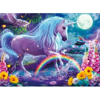 Ravensburger 12980 100-teiliges XXL-Puzzle & glitzerndes Einhorn (Glitzer-Kollektion) Kinderpuzzle