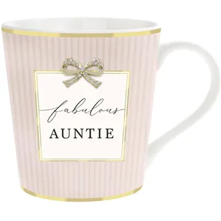 Lesser & Pavey Kaffeetasse im britischen Design, Keramik-Kaffeetassen für Zuhause oder Arbeit, große Tassen für heiße Getränke, Tee- und Kaffeetasse, fabelhafte Tante – Madelaine von Hearts Design