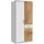 Drehtürenschrank Click 90 x 199 x 58 cm Weiß
