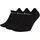 Lightweight Sneakersocken 3er Pack Black/White 46-50