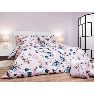 Leinen Baumwolle Bloom elegance powder 140x200, 70x90 cm