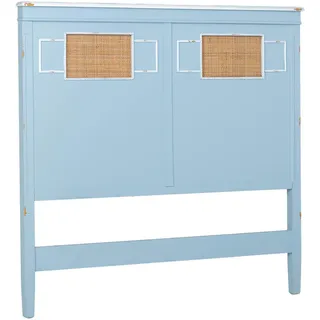 Wanderlust Bettkopfteil 150x6x130 cm , Blau , Holz , 150x130x6 cm , Bett-Kopfteile