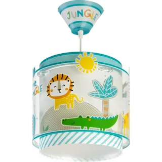 Dalber Kinder Pendelleuchte My Little Jungle Tiere 76112M | Hängelampe; Deckenleuchte; Kinderzimmer; E27 - 1 x 15W