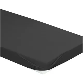 BIERBAUM Spannbettlaken Biber 90 x 200 - 100 x 200 cm grau