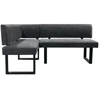 byLIVING Eckbank »Vancouver« / schwarz / Maße cm B: 181,5, H: 86