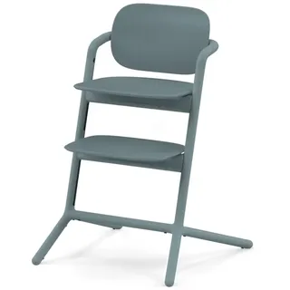 CYBEX Gold LEMO Hochstuhl, Mitwachsend, 3 - 99 Jahre, Verwendbar ab Geburt durch separate Aufsätze, Buchenholz/Aluminium/Kunststoff, Stone Blue