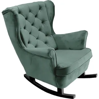 DomoHome Relaxsessel Armlehnensessel Armlehnen Fernsehsessel Loungesessel Polstersessel Couchsessel Armsessel Chair Wohnzimmersessel Ohrensessel | 102x81x95cm | Green_29853 - Grün