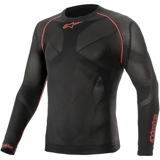 Alpinestars Ride Tech V2 Langarm-baselayer Schwarz/Rot XS-S