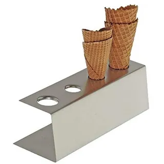 APS Eiswaffelständer, Höhe: 90 mm, 2 x Ø 26 mm), 9,5 x 27,0 cm