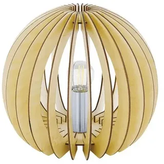 Tischlampe Cossano 1-flammig E27 ahorn/weiß H 220 mm