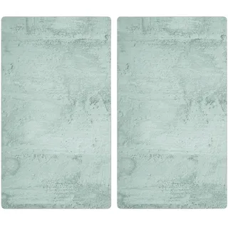 Kesper Herdabdeckplatte , Grau , Glas , 2-teilig , Betonoptik , 28.5x0.4x50 cm , Küchen, Küchenelektrogeräte, Herde, Herdabdeckplatten