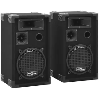 vidaXL Professionelle HiFi-/Bühnen-Lautsprecher Passiv 2 Stk. 800 W - Schwarz