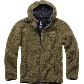 Brandit Textil Brandit Teddyfleece Worker Jacke, grün, Größe XL für Männer