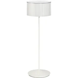 ab+ by Abert Logo personalisierbare tragbare LED-Tischlampe, kabellos, wiederaufladbar, dimmbar, Touch-Dimmer, IP54, Innen-/Außenbereich, langlebiger Batterie, Aluminiumkörper, H.37 cm.
