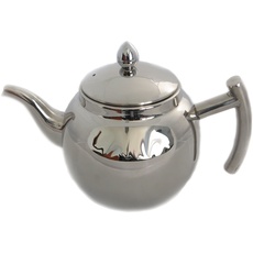 Design Edelstahl Teekanne oder Kaffeekanne mit Sieb und Deckel 1 Liter Чайник