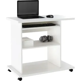 OTTO home "LOKVE, Laptoptisch, Schreibtisch," rollbar, Tastaturauszug, Towerfach, Druckerfach, Höhe 75 cm,