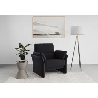DOMO collection Sessel Pina Mikrofaser 99 x 95 x 88 cm Dunkelblau