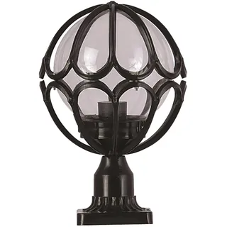 WELL HOME MOBILIARIO & DECORACIÓN Außen-Stehleuchte, abs, schwarz, 23x23x38, Fassung E 27 Max 60 W