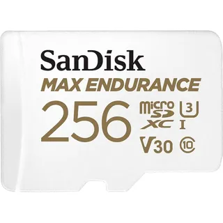 SanDisk Max Endurance microSD Class 10 UHS-I V30 + SD-Adapter 256 GB