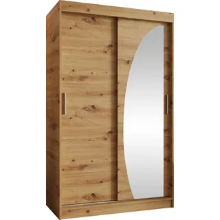 Mirjan24 Schwebetürenschrank Wika 120 x 200 x 62 cm Braun