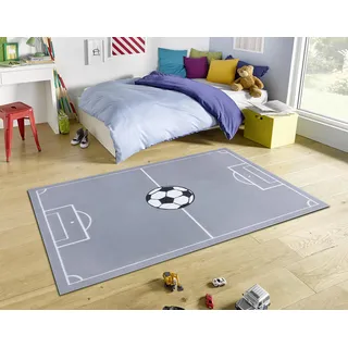 HANSE HOME »Estadio« rechteckig 8 mm Höhe Kinderteppich, Fußball, Kinderzimmer, Spielzimmer - 80x150cm, Mouse