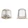 Pop-up-Zelt Transparent 127x127x170 cm