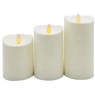 Levitantes Dekorative LED-Kerze aus Wachs, 3 Stück, mit warmer Beleuchtung und elegantem Design, ideal zum Ambiente und zur Dekoration von Räumen.
