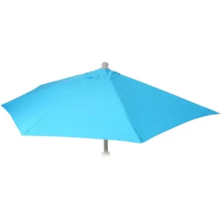MCW Ersatz-Bezug Sonnenschirm Halbrund Türkis , Textil , 285x145 cm , Sonnenschutz, Sonnenschirme