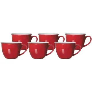 Ritzenhoff & Breker Jumbotassen Doppio Kaffeetasse 0,35 l Rot 6 St.