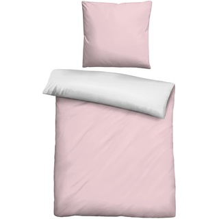 Castell Uni Microfaser-Satin rose 135 x 200 cm + 80 x 80 cm