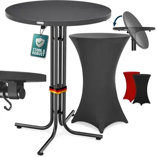 CASARIA Stehtisch Ø 70 x 110 cm Grau