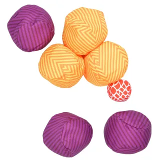 Ocean 5 Extrem Boule - Soft-Boule Set, Street-Boccia, Cross Country Petanque mit Tasche Immer überall in und Outdoor Spielen