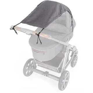 Zamboo Universal Sonnensegel für Kinderwagen Babywanne - Melange Grau