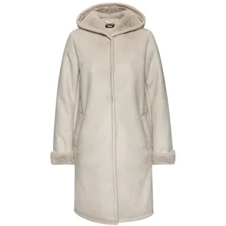 Buffalo Lederimitatmantel Damen beige Gr.34