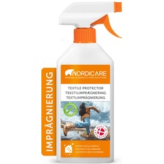 Nordicare Textil Imprägnierspray [500ml] Universal Imprägnierspray Jacke Sneaker Schuhe I Imprägnierung's Spray Regenjacke, Goretex I Textil Schuh wasserdicht imprägnieren