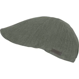 Schiebermütze CHILLOUTS "Jesolo Hat", Herren, Gr. L/XL, grün (khaki), Web, Baumwolle, meliert, unifarben, Mützen Schiebermütze, langlebig, temperatur- & feuchtigkeitsregulierend, dehnbarer Gummibund