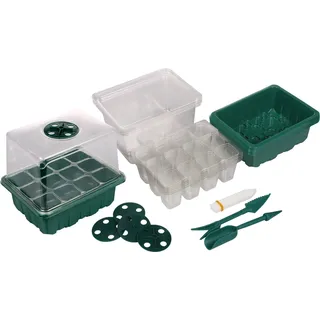 Setzlingtopf 12 Mini-Gewächshaus-Set 5er-Pack 1 Packung - Schwarz