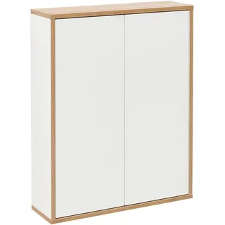 Fackelmann Hängeschrank "Finn" , weiß, eiche