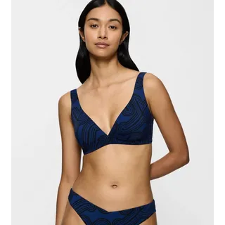 Triumph Flex Smart Summer P Plunge pt, Bikini Top Damen, Blau (Blue - Dark Combination), 3