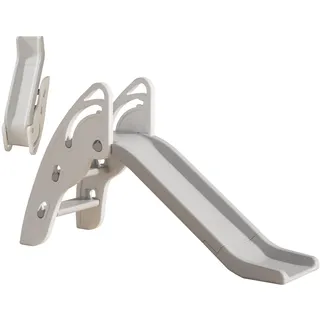 Gupamiga Rutsche Outdoor und Indoor für Kinder mit Griffen, Extra Lngem Rutschgefälle und rutschfesten Treppen, hohe Festigkeit, einfache Montage und faltbar, kinderrutsche ab 3 Jahre (weiß)