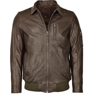 Lederjacke JCC "Lederblouson 31018159", Herren, Gr. 52, braun, Obermaterial: 100% Lammleder LEL. Futter: 100% Baumwolle CO., Jacken Lederjacke